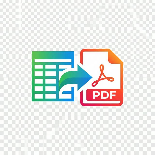 Excel to PDF logo